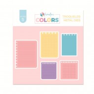 Troquel Kimidori Colors Hojas de cuaderno variadas TQKM000169