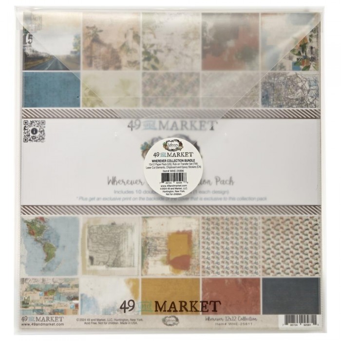 KIT de Scrapbooking 49 And Market Collection Bundle With Custom Chipboard