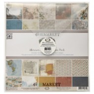KIT de Scrapbooking 49 And Market Collection Bundle With Custom Chipboard