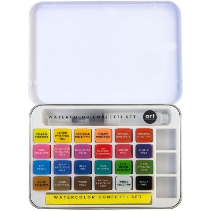 Acuarelas - PRIMA MARKETING -  CONFETTI 24 colores