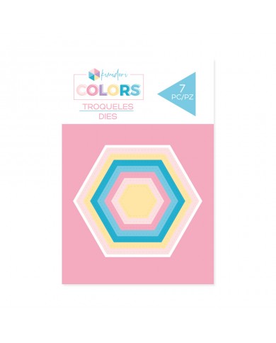 Troqueles básicos Kimidori Colors Mini Hexágonos cosidos TQKM000056 Troqueles básicos Kimidori Colors Mini Hexágonos cosidos TQKM000056