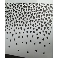 Stencil - Corazones Nro24 - A4