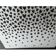 Stencil - Corazones Nro24 - A4