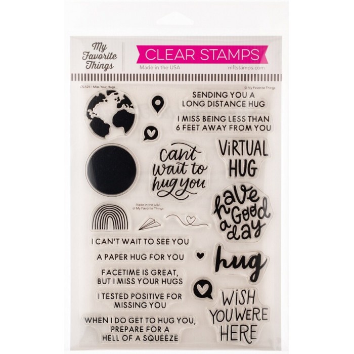 Set de Sellos My Favorite Things Clear Stamps 6"X8" I Miss Your Hugs CS525