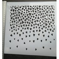 Stencil - Corazones Nro24 - A4