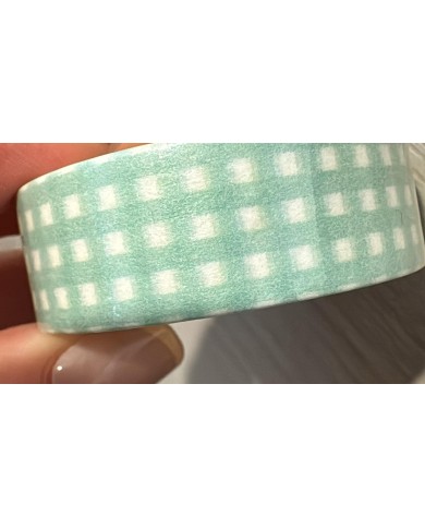Washi tape Vichy mint Mintopía