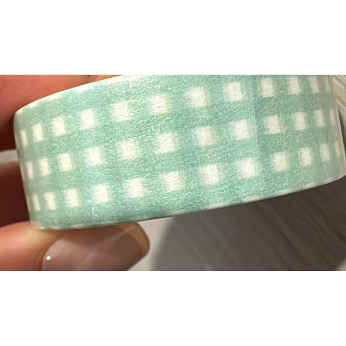 Washi tape Vichy mint Mintopía