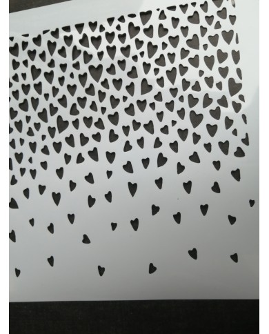 Stencil - Corazones Nro24 - A4