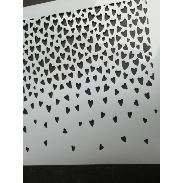 Stencil - Corazones Nro24 - A4