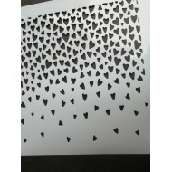 Stencil - Corazones Nro24 - A4