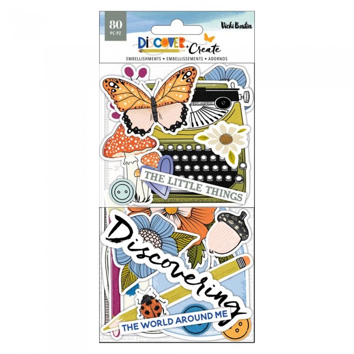 Vicki Boutin Discover + Create Ephemera Cardstock Die-Cuts