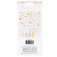Die-Cuts American Crafts Hello Little Girl 78/Pkg