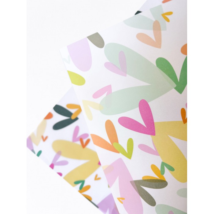 Vellum corazones multicolor Venice