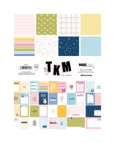 Bloc de papeles de 15x20 papeles + tarjetas TKM BSGPS23