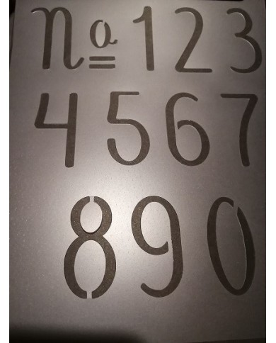 Stencil - Números Nro30 - A4