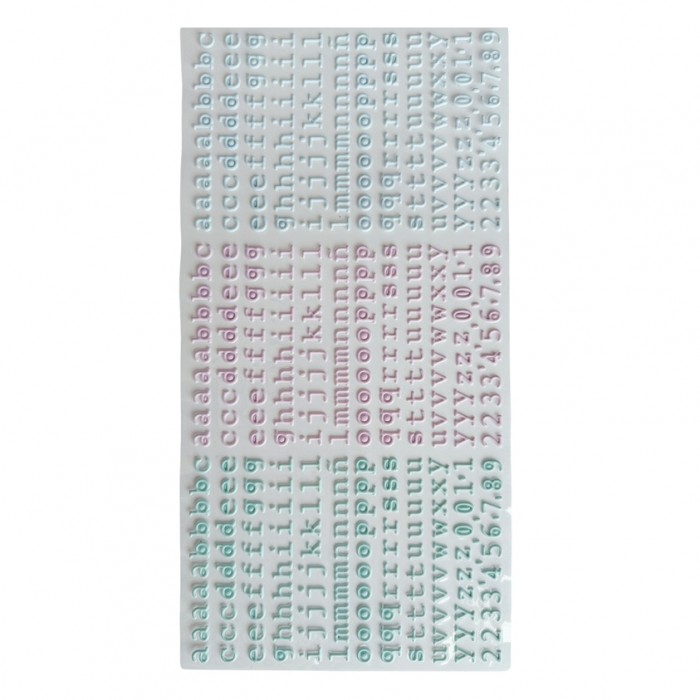 Alfabetos puffy azules Extras SYL Mayo Referencia VVKM000802 Kimidori Colors