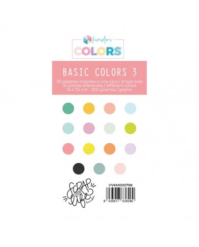 Pad papeles Mini Evolution SYL Basic Colors 3 VVKM000798
