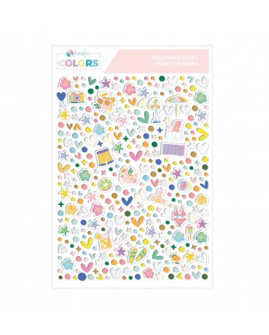 Pegatinas puffy extras Julio y Agosto SYL Kimidori Colors VVKM000810 Pegatinas puffy extras Julio y Agosto SYL Kimidori Colors VVKM000810