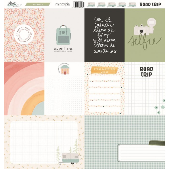 Papel tarjetas A volar Travel Stories Road Trip PAMT033042