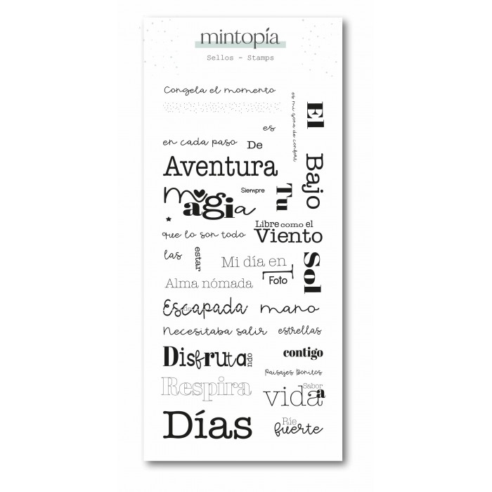 Sello Frases castellano Viviendo Outdoors SEMT000254