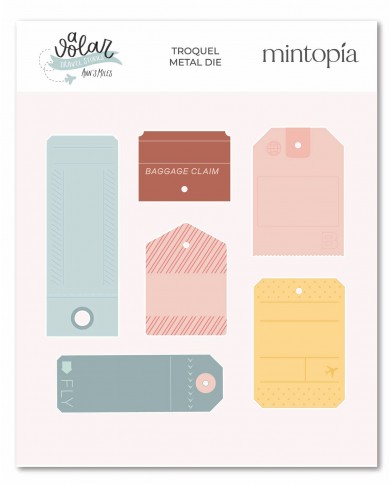 Troquel Etiquetas A volar Travel Stories Mintopía VVMT033013 Troquel Etiquetas A volar Travel Stories Mintopía VVMT033013