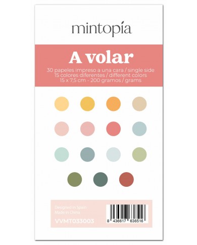 Mini pad de papeles para Mini Evolution A volar Mintopía  VVMT033003 Mini pad de papeles para Mini Evolution A volar Mintopía  VVMT033003