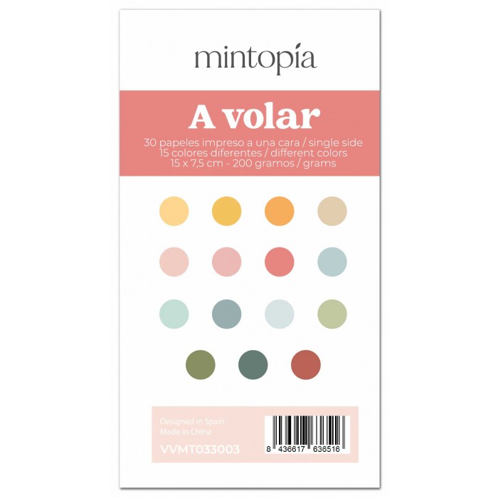Mini pad de papeles para Mini Evolution A volar Mintopía  VVMT033003