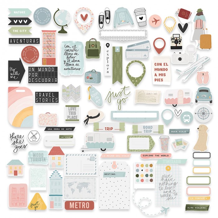 Die cuts A volar Travel Stories Mintopía VVMT033004
