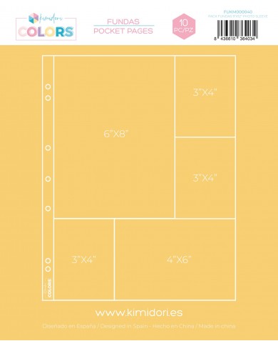 Fundas Kimidori Colors 9"x12" Modelo 6 FUKM000040 Fundas Kimidori Colors 9"x12" Modelo 6 FUKM000040