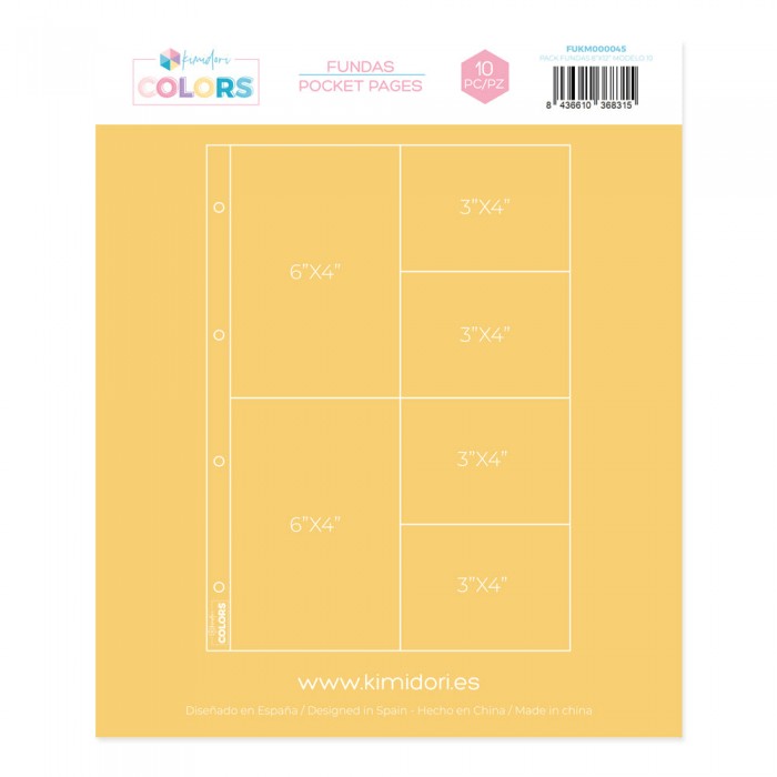 Fundas 8"x12" Kimidori Colors Modelo 10 FUKM000045