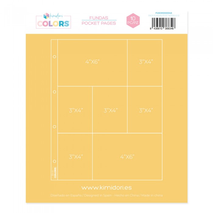 Fundas 9"x12" Kimidori Colors Modelo 12 FUKM000048