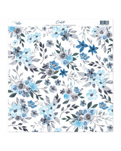 VELLUM BOUQUET 12*12 INDIGO VELLUM BOUQUET 12*12 INDIGO