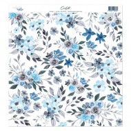 VELLUM BOUQUET 12*12 INDIGO