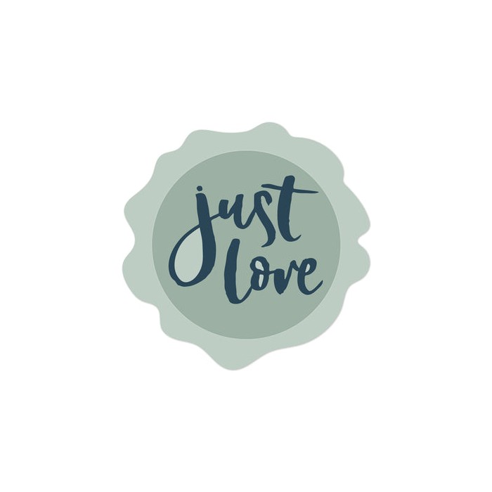 SELLO DE LACRE "JUST LOVE" INDIGO