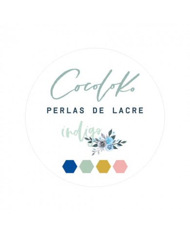 PERLAS DE LACRE INDIGO PERLAS DE LACRE INDIGO