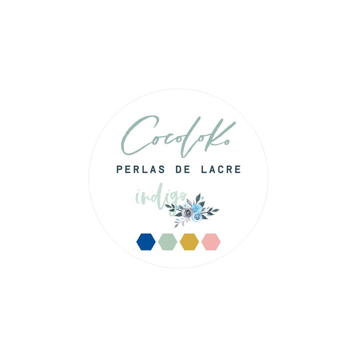 PERLAS DE LACRE INDIGO