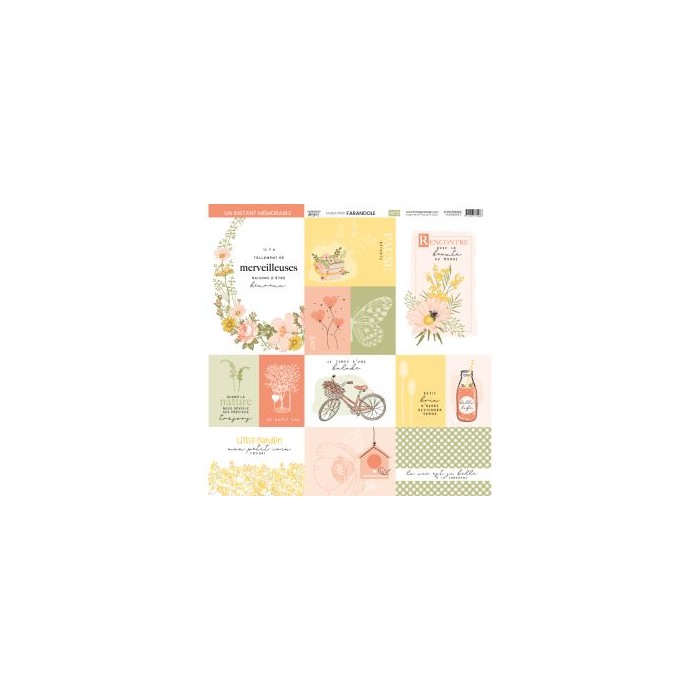 Farandole print kit Collection 30,5 x 30,5 cm Florileges
