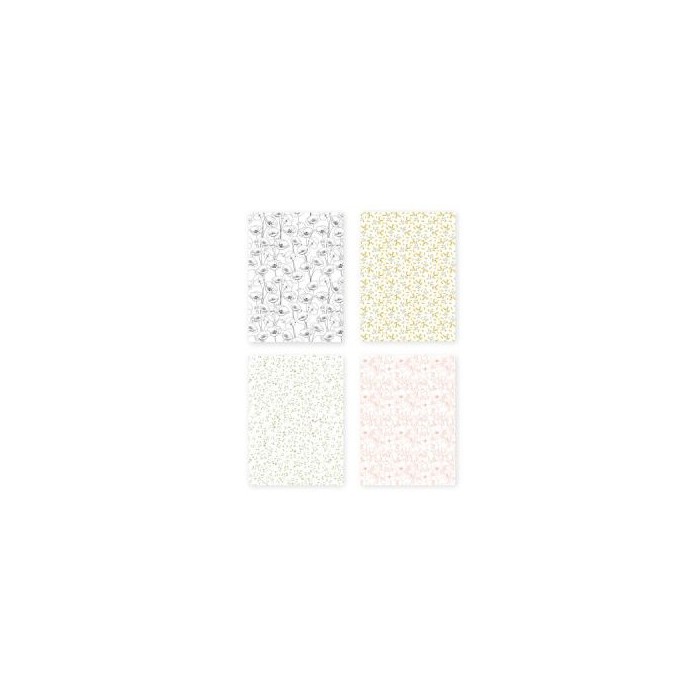 Kit por 4 unidades de papeles vellum Farandole Florileges