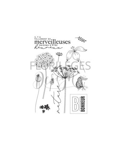 Sello REASONS TO BE HAPPY FARANDOLE Florileges FDCL225006 Sello REASONS TO BE HAPPY FARANDOLE Florileges FDCL225006