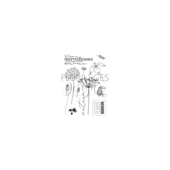 Sello REASONS TO BE HAPPY FARANDOLE Florileges FDCL225006