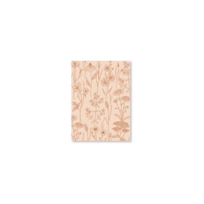 Placa de Embossing WILD FLOWERS  NATURE NOTEBOOK Florileges