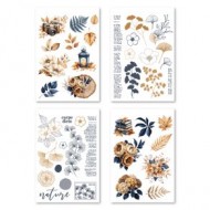 GINKGO Sticker 4 hojas con diseños FLORILEGES