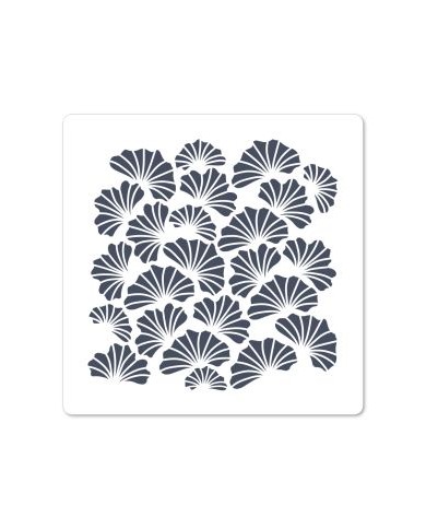 GINKGO BACKGROUND Stencil 15 x 15 cm GINKGO BACKGROUND Stencil 15 x 15 cm