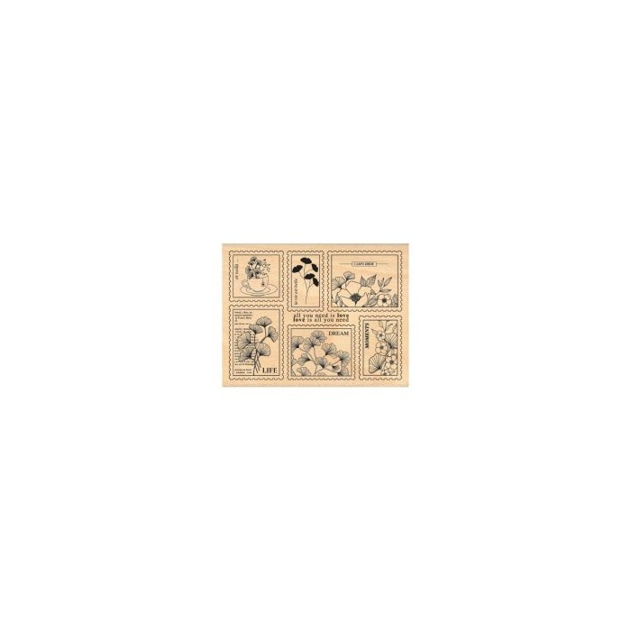 GINKGO sello de madera y caucho GINKGO STAMPS