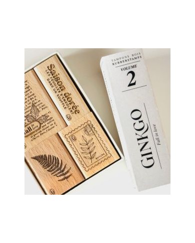 GINKGO kit de sello 4 FALL IN LOVE