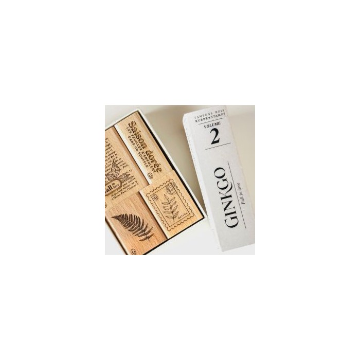 GINKGO kit de sello 4 FALL IN LOVE