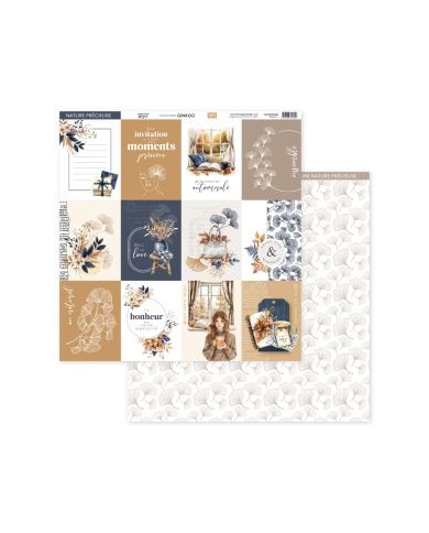 GINKGO 1 printed paper 30x30 GINKGO 1 printed paper 30x30