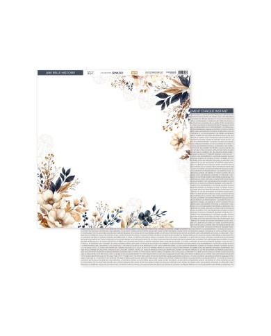 GINKGO 5 printed paper 30x30 GINKGO 5 printed paper 30x30