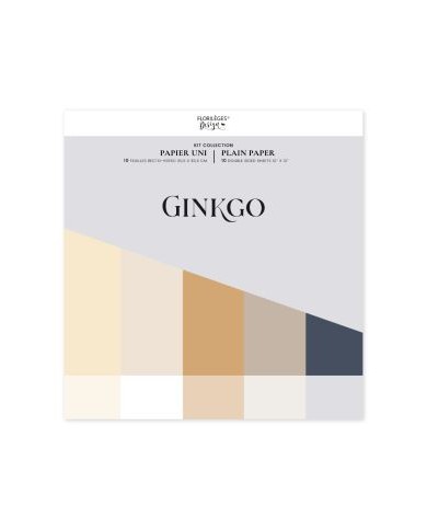 GINKGO papeles lisos kit x 10 unidades GINKGO papeles lisos kit x 10 unidades