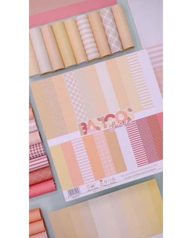 Colección 12 BÁSICOS doble cara 12×12″ Solaria Johanna Rivero